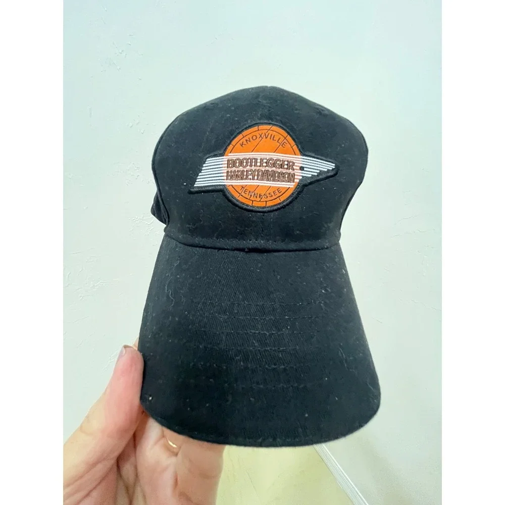 Harley-Davidson‎ Baseball Cap Mens OSFA Black Good Bootlegger Knoxville TN Hat